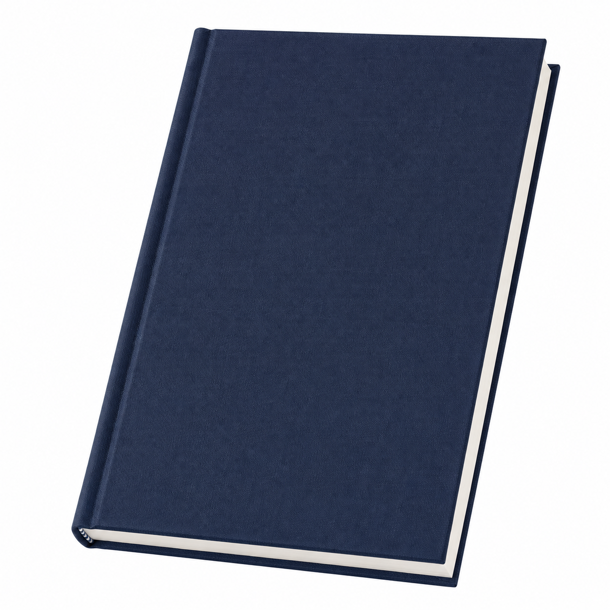 Hardcover Lined Notebook with Stitched Binding, Navy Blue Linen-Texture Journal Notebooksmarket Hardcover Lined Notebook with Stitched Binding, Navy Blue Linen-Texture Journal - Image 1